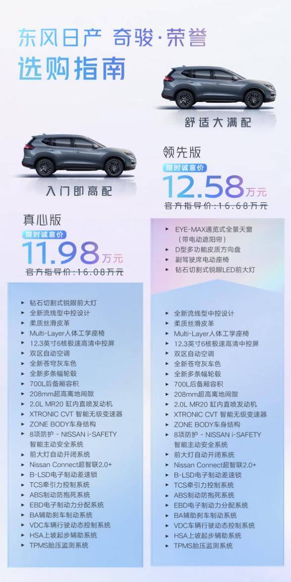 1198万起实力多维进阶|凯发k8官网真人荷官棋牌奇骏·荣誉